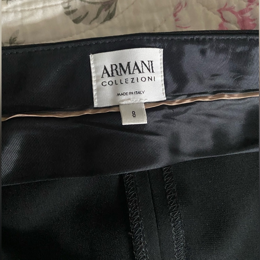 Armani Collezioni 100% wool women’s black pants